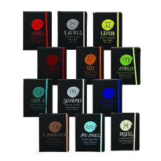 Horoscope Notebook with Elastic Band, Assorted